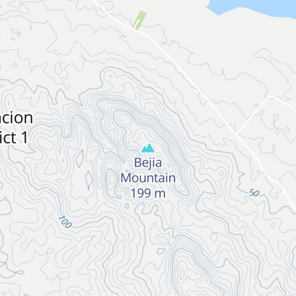 Map of Bejia Mountain