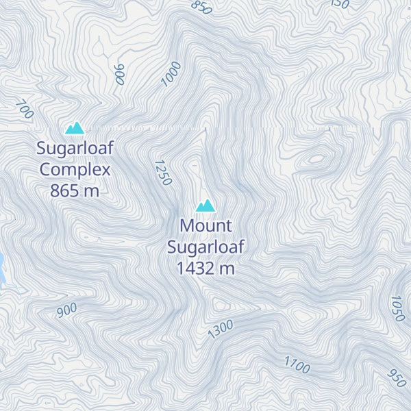 Map of Mount Sugarloaf
