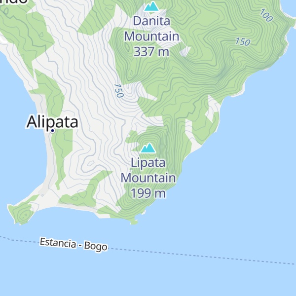 Map of Lipata Mountain