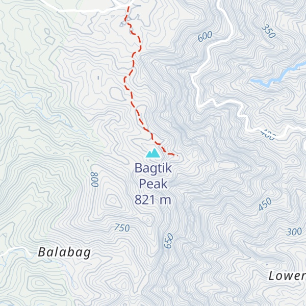 Map of Bagtik Peak