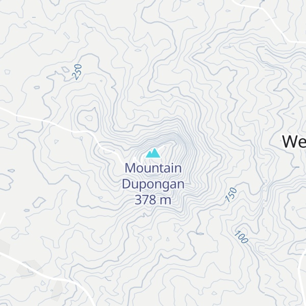 Map of Mountain Dupongan