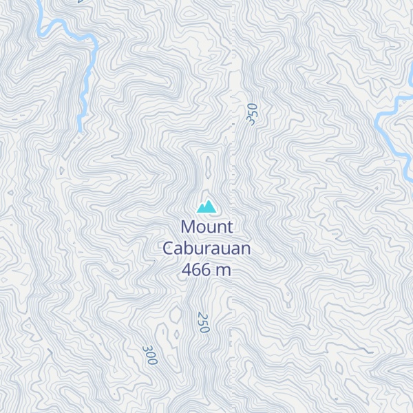 Map of Mount Caburauan
