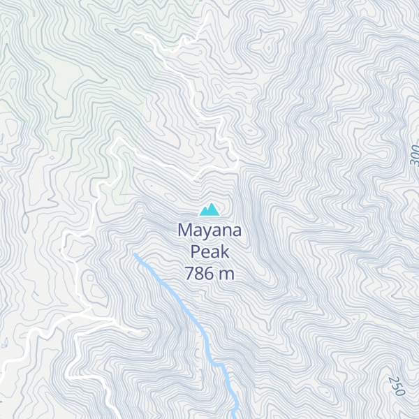 Map of Mayana Peak