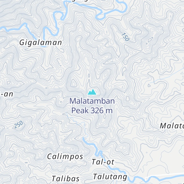 Map of Malatamban Peak