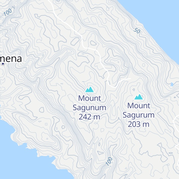 Map of Mount Sagunum