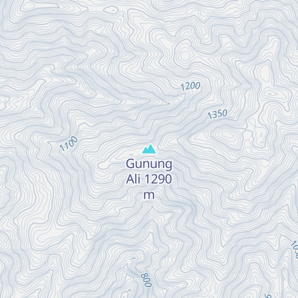 Map of Gunung Ali