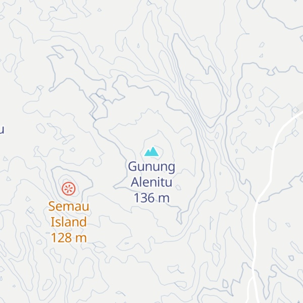 Map of Gunung Alenitu