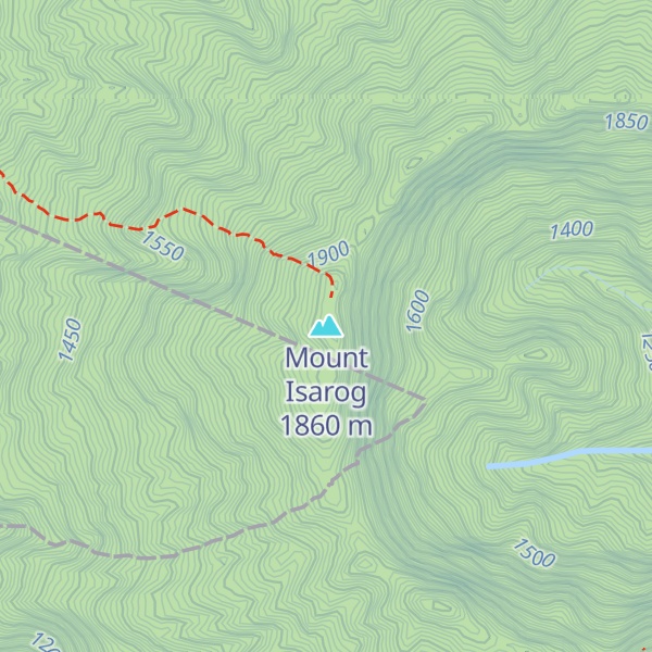 Map of Mount Isarog