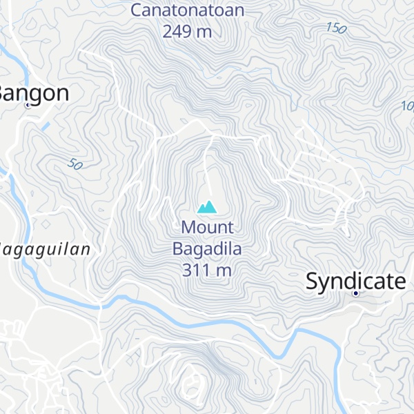 Map of Mount Bagadila