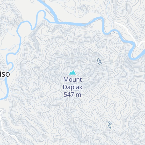 Map of Mount Dapiak