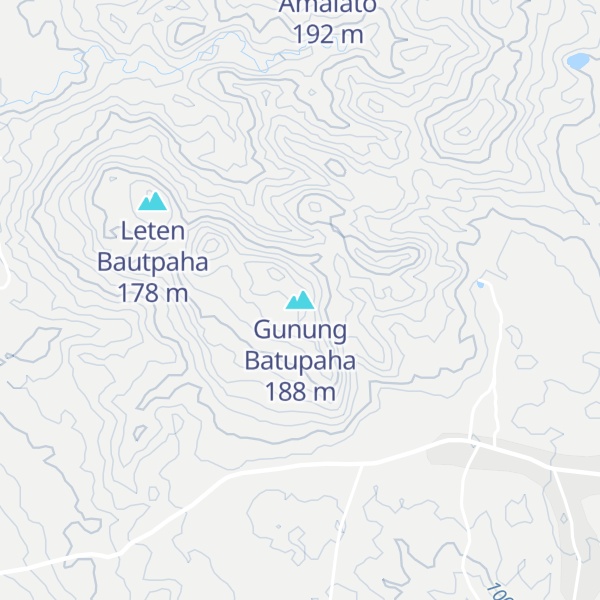 Map of Gunung Batupaha