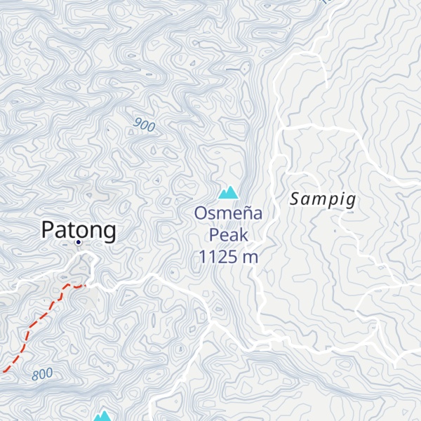 Map of Mount Labalasan