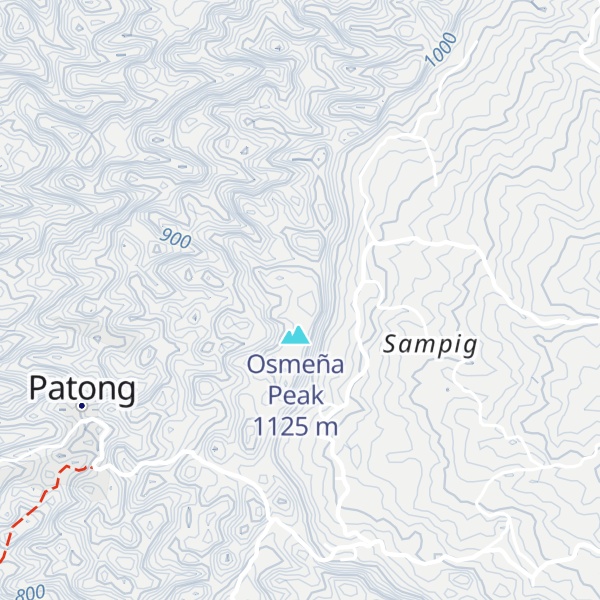 Map of Rocking Peak