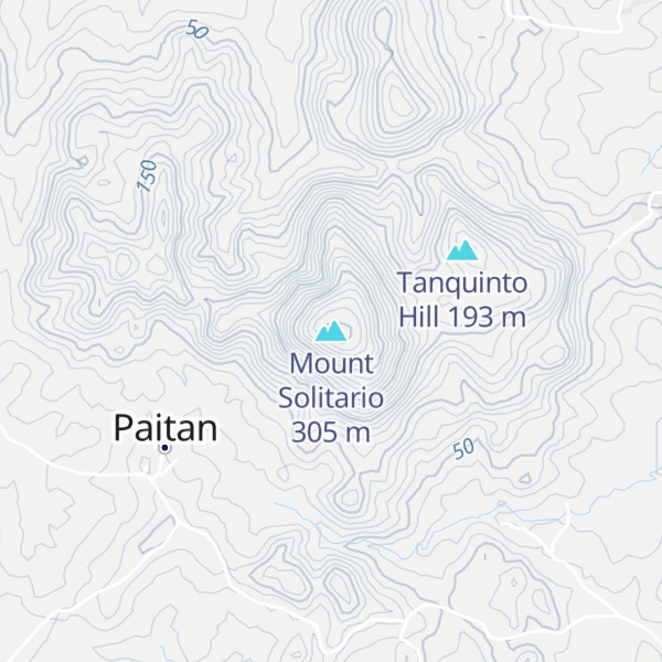 Map of Mount Solitario