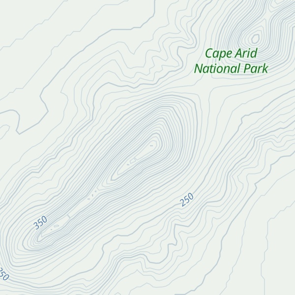 Map of Russell Range