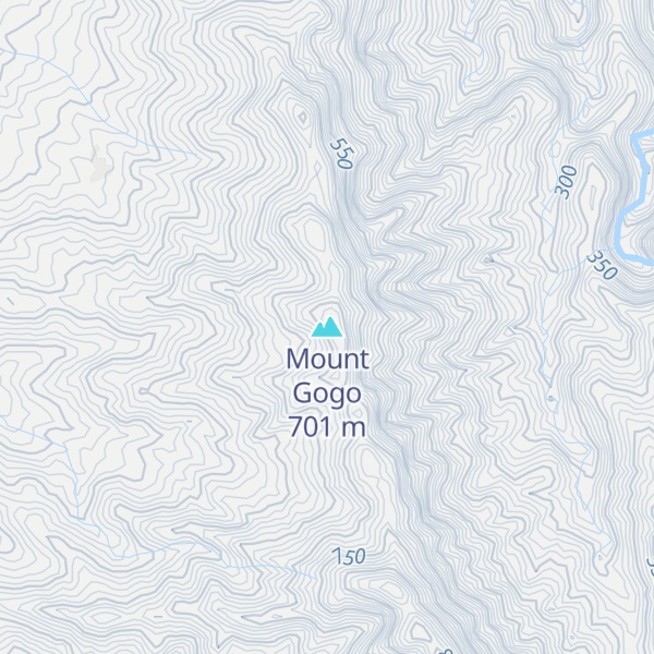 Map of Mount Gogo