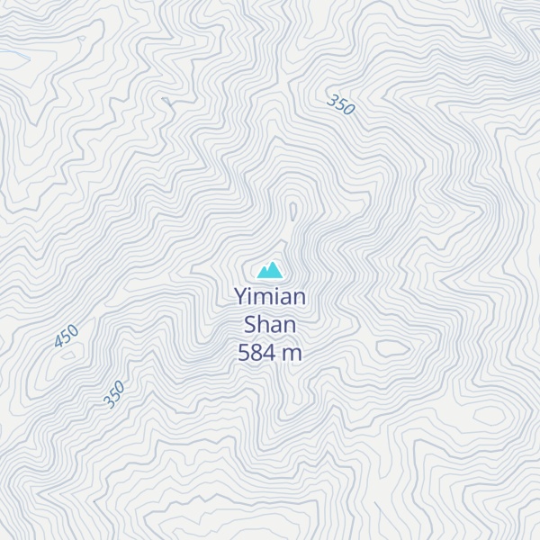 Map of Yimian Shan