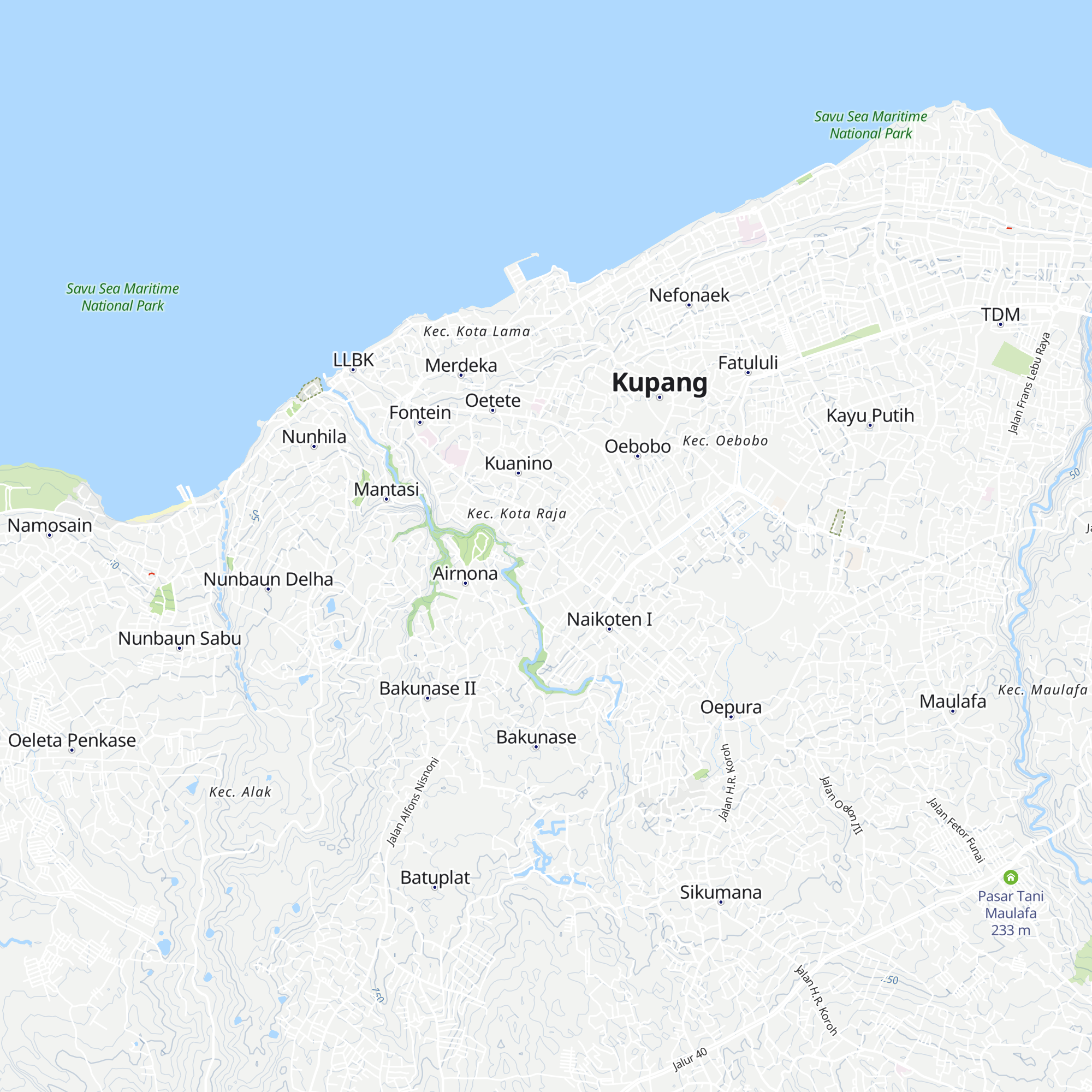 PT Central pitoby map