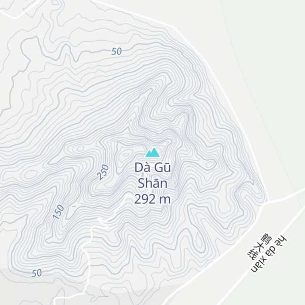 Map of Dà Gū Shān