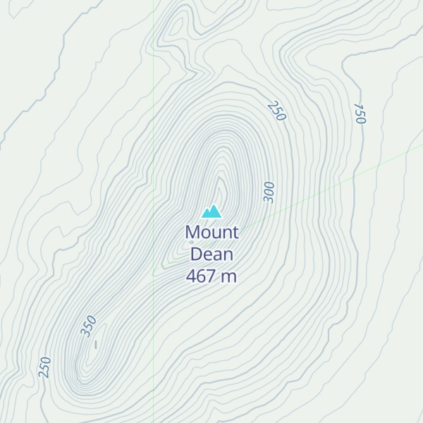 Map of Mount Dean