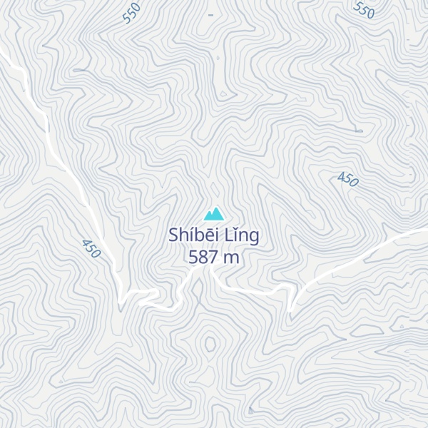 Map of Shíbēi Lǐng