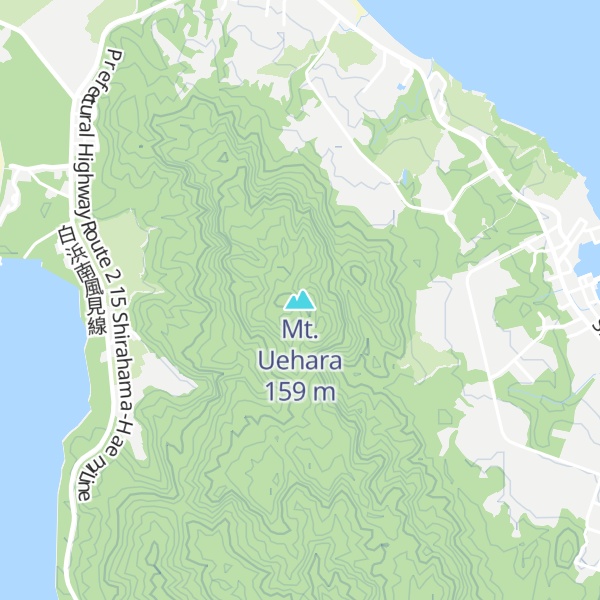 Map of Mt. Uehara