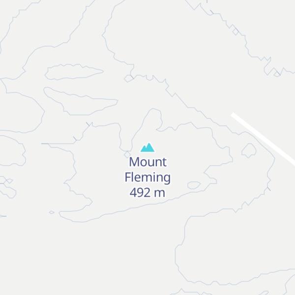 Map of Mount Fleming