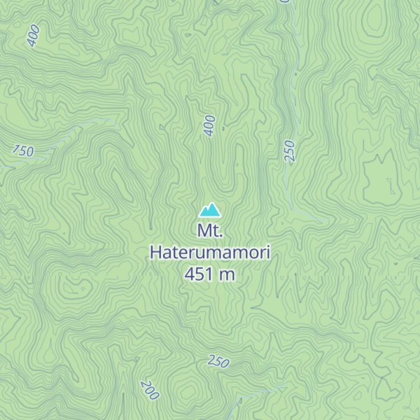Map of Mt. Haterumamori