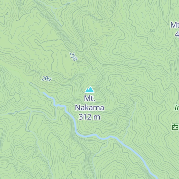 Map of Mt. Nakama