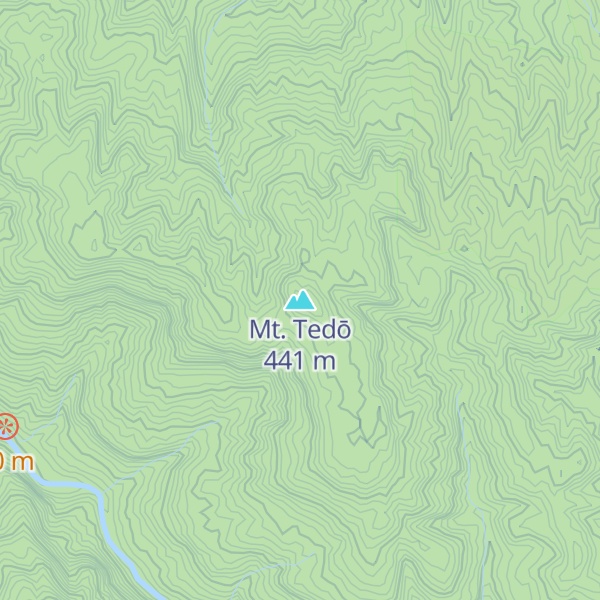 Map of Mt. Tedō