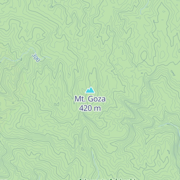Map of Mt. Goza