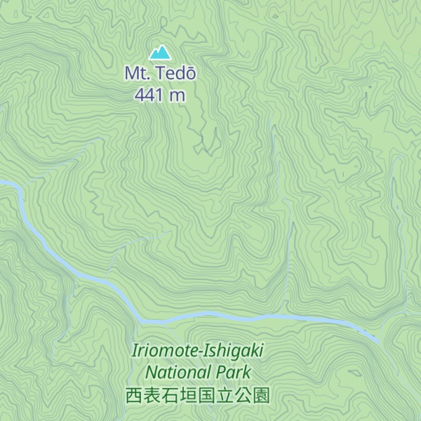 Map of Tedō-yama