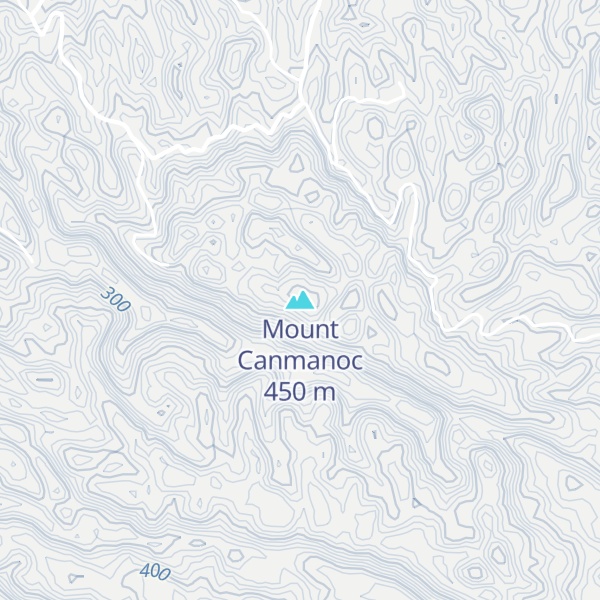 Map of Mount Canmanoc