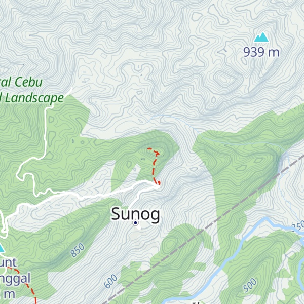 Map of Mount Mauyog