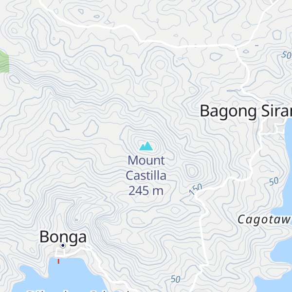Map of Mount Castilla