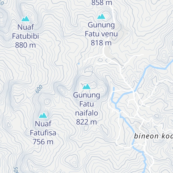 Map of Gunung Fatu naifalo