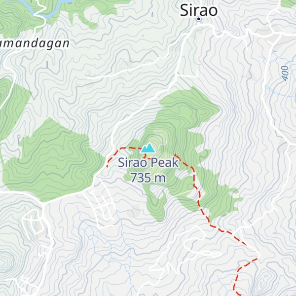Map of Sirao Peak