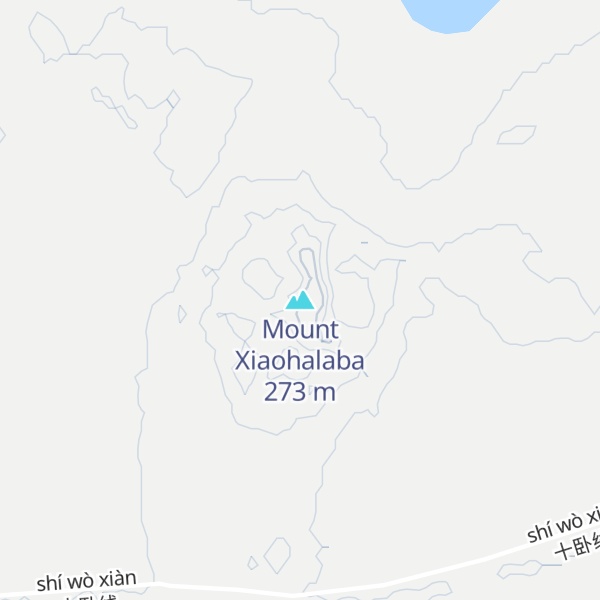 Map of Mount Xiaohalaba