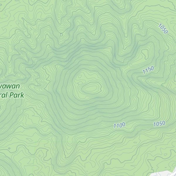 Map of Mount Inayawan