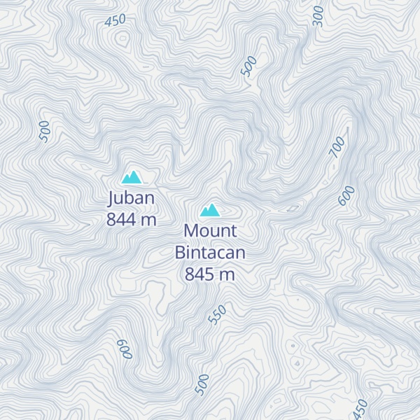 Map of Mount Bintacan