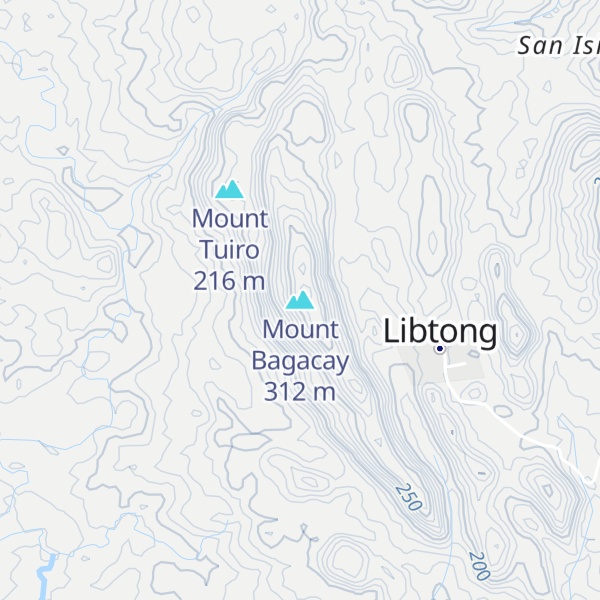Map of Mount Bagacay