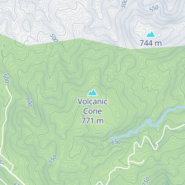 Map of Volcanic Cone