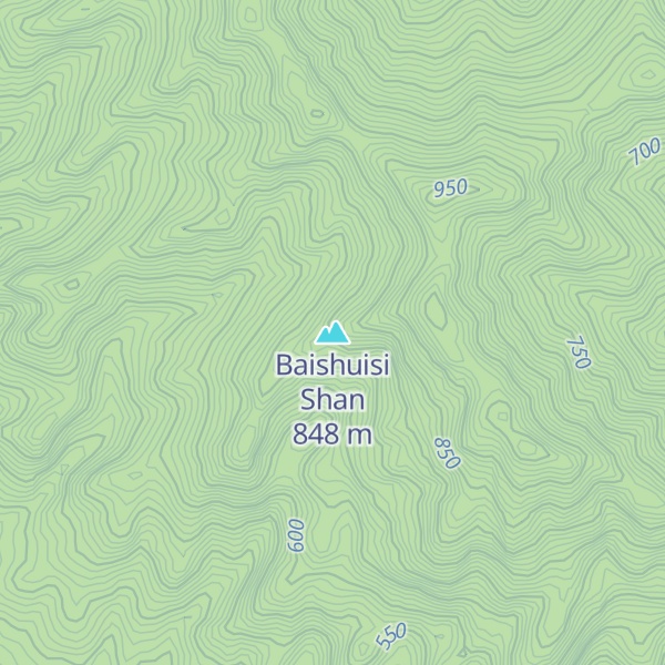 Map of Baishuisi Shan