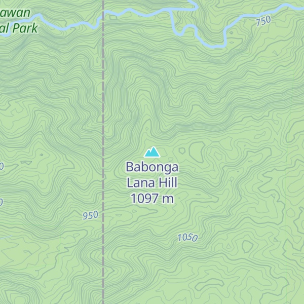 Map of Babonga Lana Hill