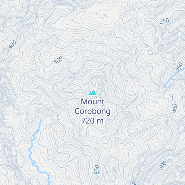 Map of Mount Corobong