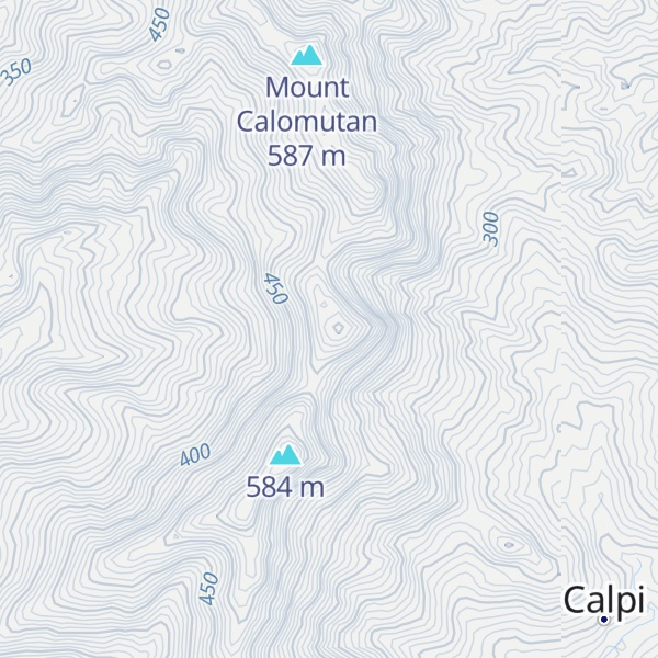 Map of Mount Caloumutan