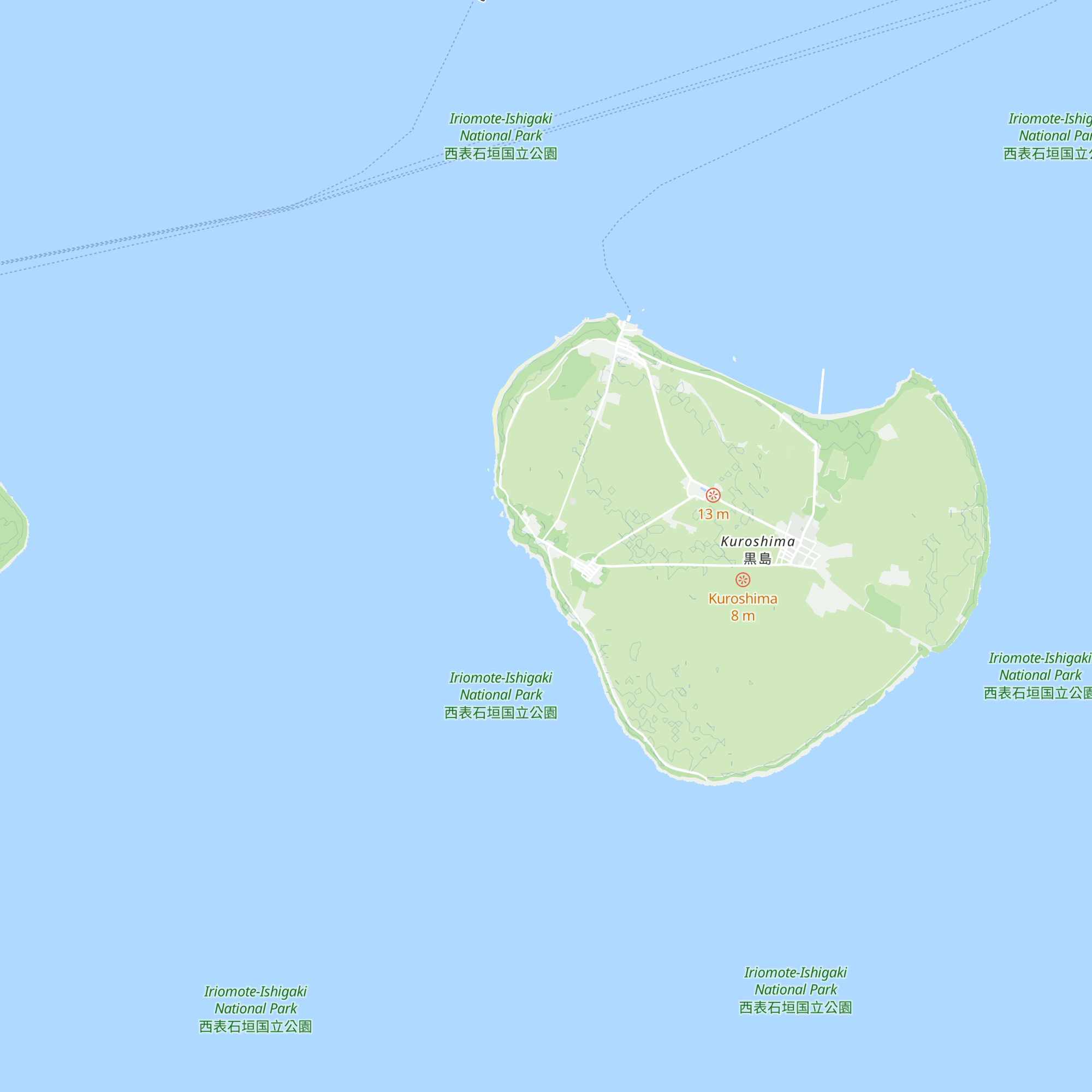 Kuroshima Visitor Center map