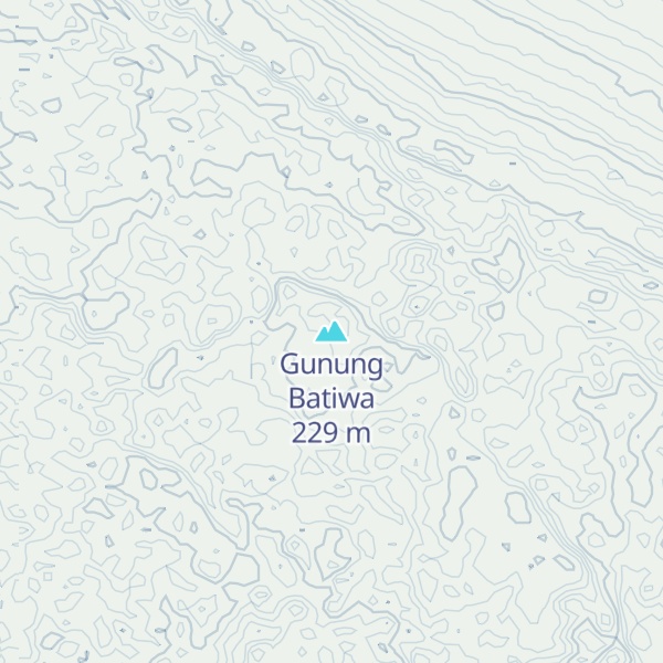 Map of Gunung Batiwa