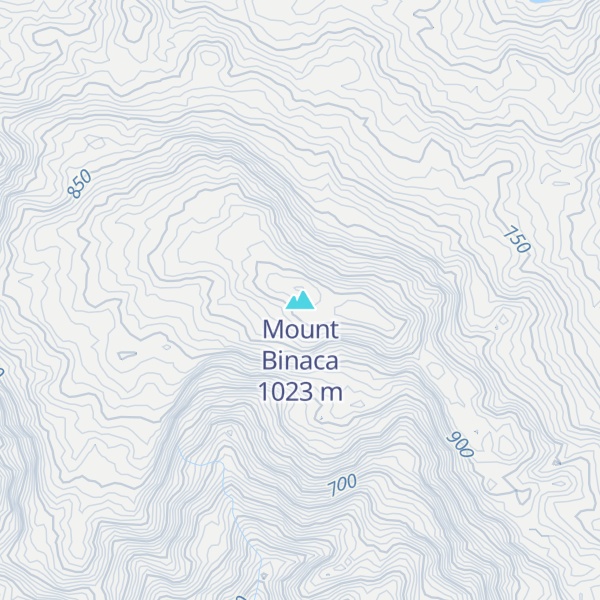 Map of Mount Binaca
