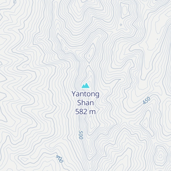 Map of Yantong Shan